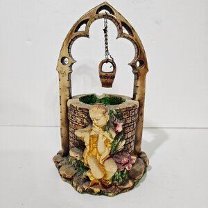 Vintage Cherub Capodimonte Wishing Well - Italy, Porcelain, c.1950s